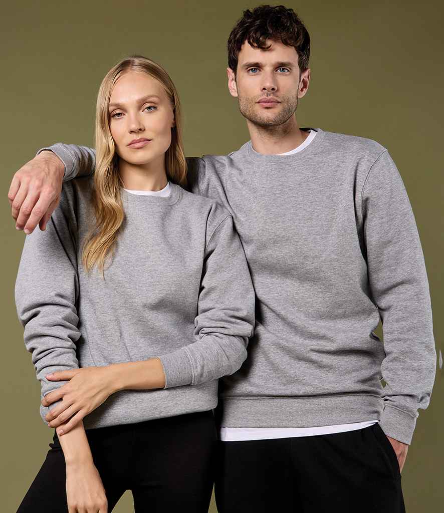 Kustom Kit Regular Fit Sweatshirt - Heather Grey