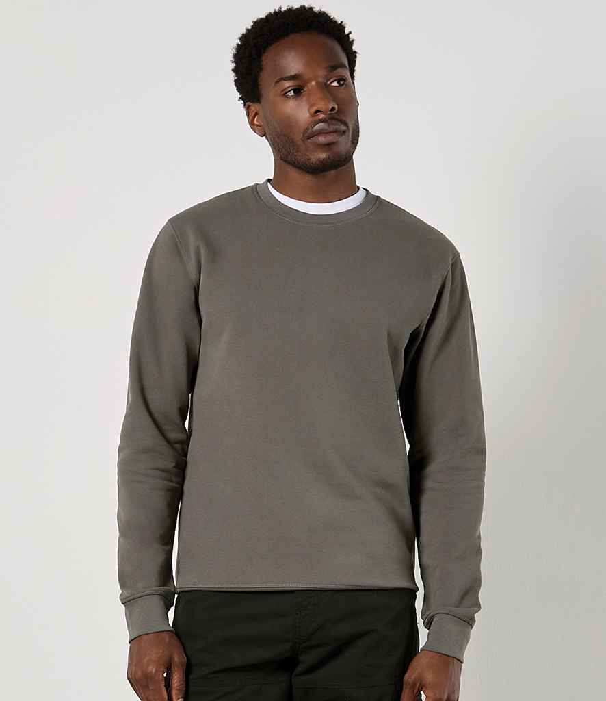 Kustom Kit Regular Fit Piqué Sweatshirt - Dark Grey
