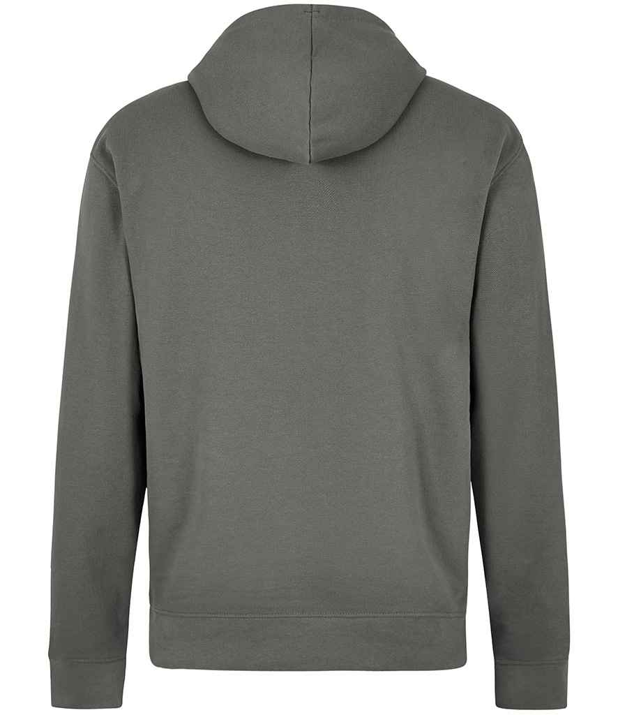 Kustom Kit Regular Fit Piqué Zipped Pocket Hoodie - Dark Grey