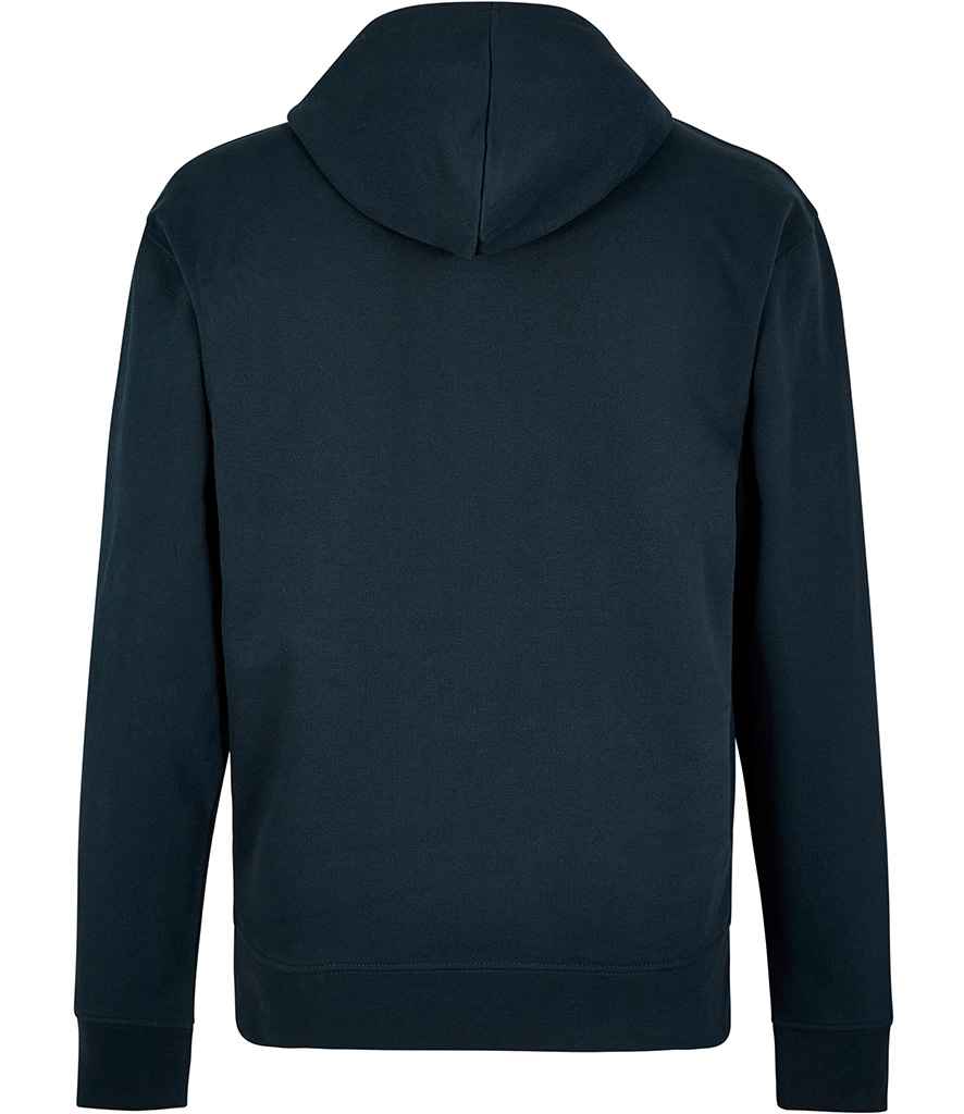 Kustom Kit Regular Fit Piqué Zipped Pocket Hoodie - Navy