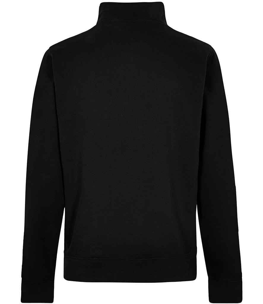 Kustom Kit Regular Fit 1/4 Zip Piqué Sweatshirt - Black