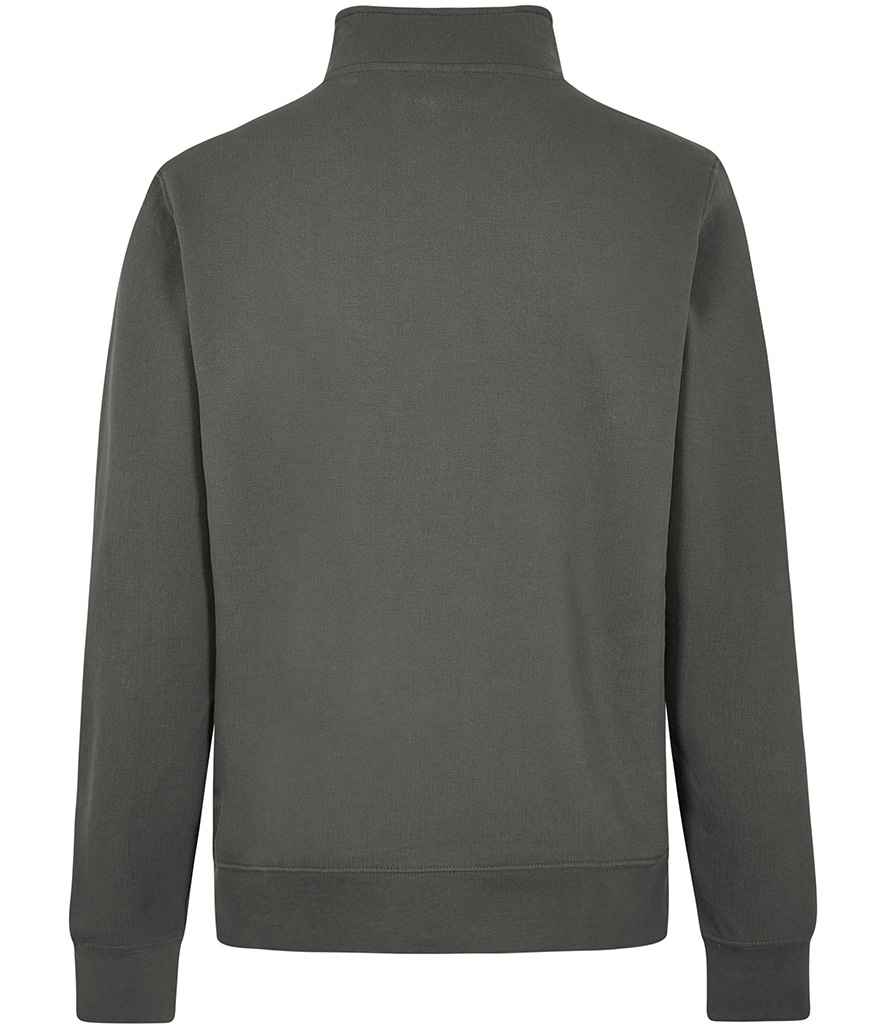 Kustom Kit Regular Fit 1/4 Zip Piqué Sweatshirt - Dark Grey