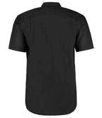 Kustom Kit Short Sleeve Classic Fit Workwear Oxford Shirt - Black