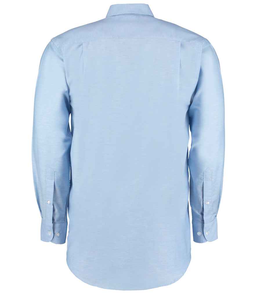Kustom Kit Long Sleeve Classic Fit Workwear Oxford Shirt - Light Blue