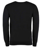 Kustom Kit Arundel Cotton Acrylic V Neck Sweater - Black