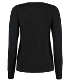 Kustom Kit Ladies Arundel Round Neck Cardigan - Black