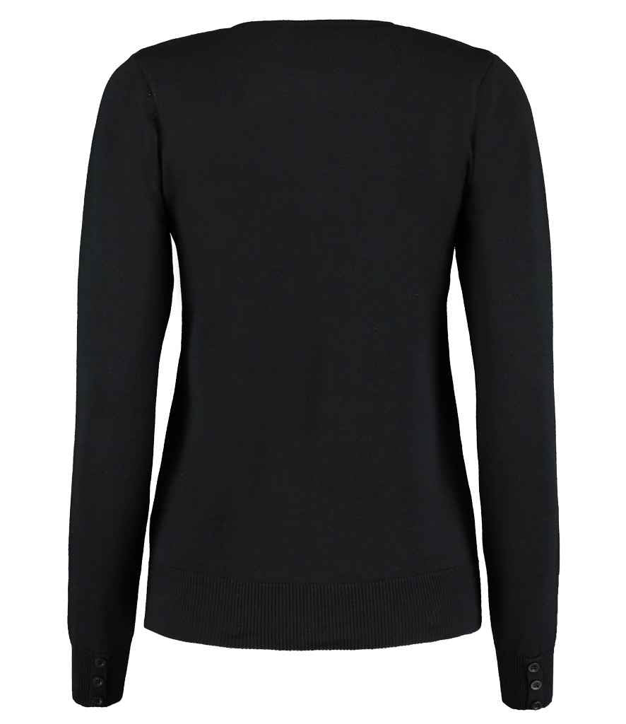 Kustom Kit Ladies Arundel Round Neck Cardigan - Black