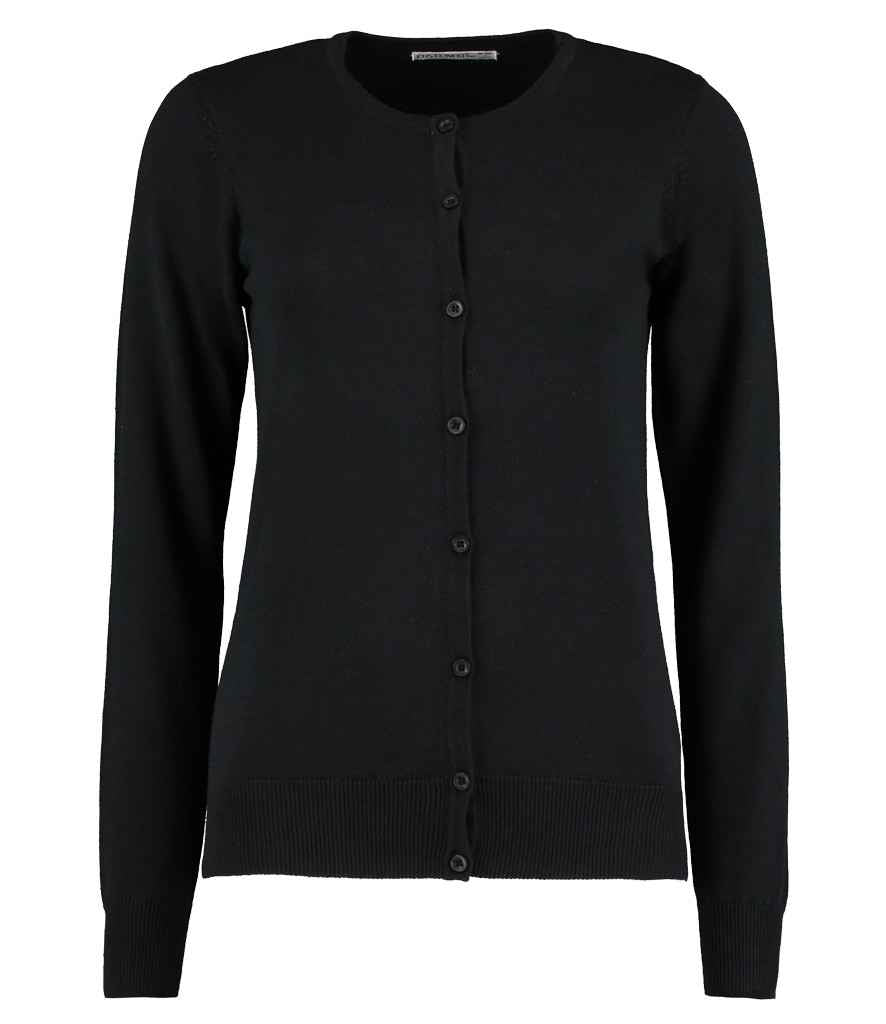 Kustom Kit Ladies Arundel Round Neck Cardigan - Black
