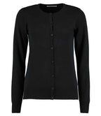 Kustom Kit Ladies Arundel Round Neck Cardigan - Black