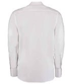 Kustom Kit Long Sleeve Tailored City Business Shirt - White
