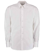 Kustom Kit Long Sleeve Tailored City Business Shirt - White