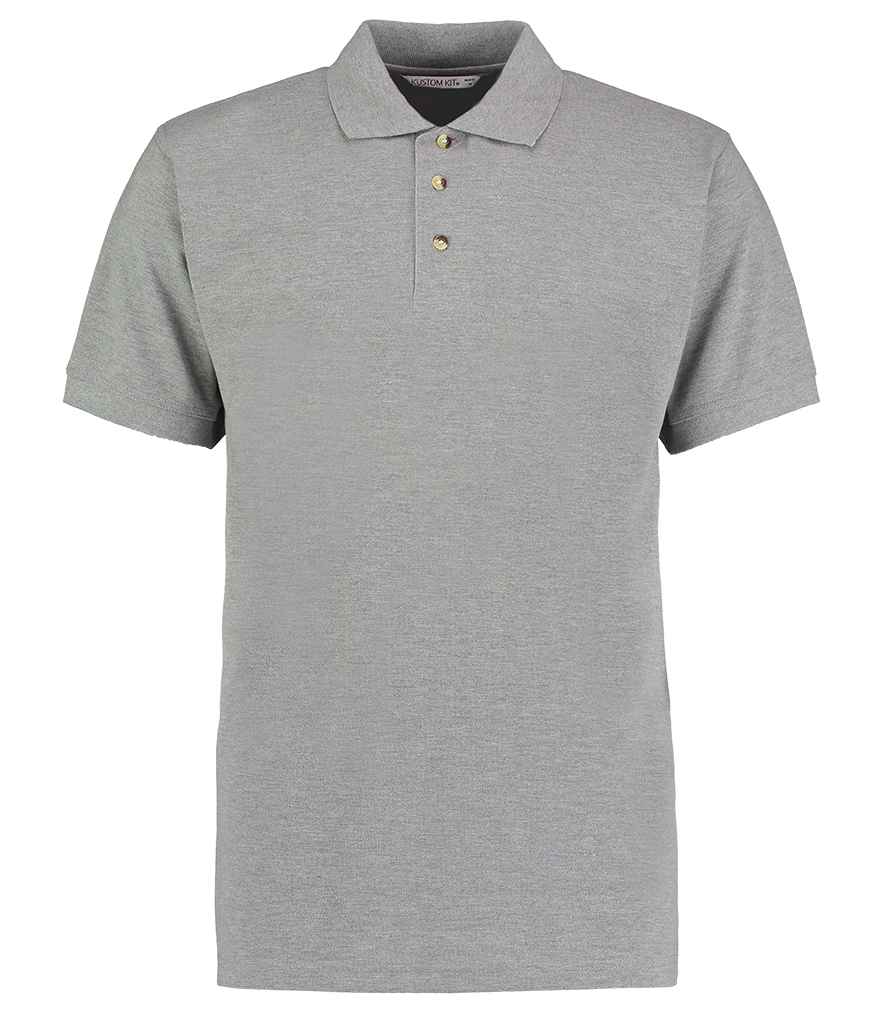 Kustom Kit Workwear Piqué Polo Shirt - Heather Grey