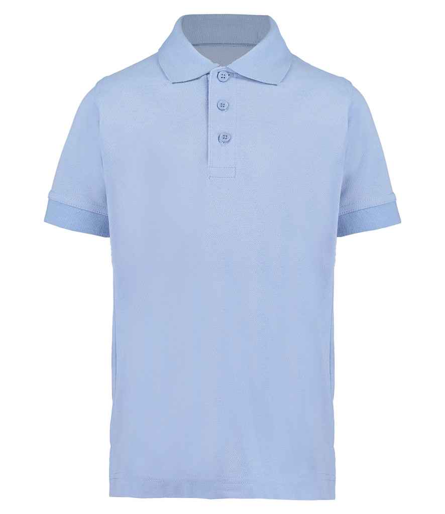 Kustom Kit Kids Klassic Poly/Cotton Piqué Polo Shirt - Light Blue