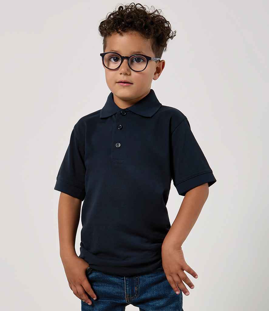 Kustom Kit Kids Klassic Poly/Cotton Piqué Polo Shirt - Navy
