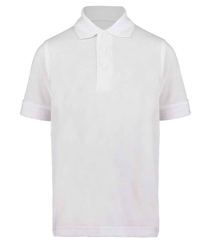 Kustom Kit Kids Klassic Poly/Cotton Piqué Polo Shirt - White