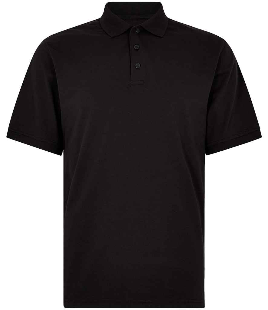 Kustom Kit Regular Fit Superwash® 60°C Jersey Polo Shirt - Black
