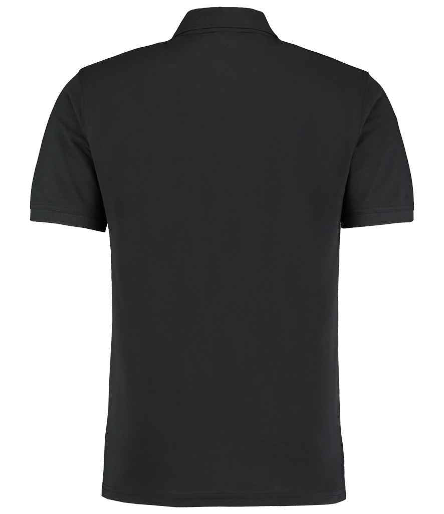 Kustom Kit Klassic Slim Fit Poly/Cotton Piqué Polo Shirt - Black