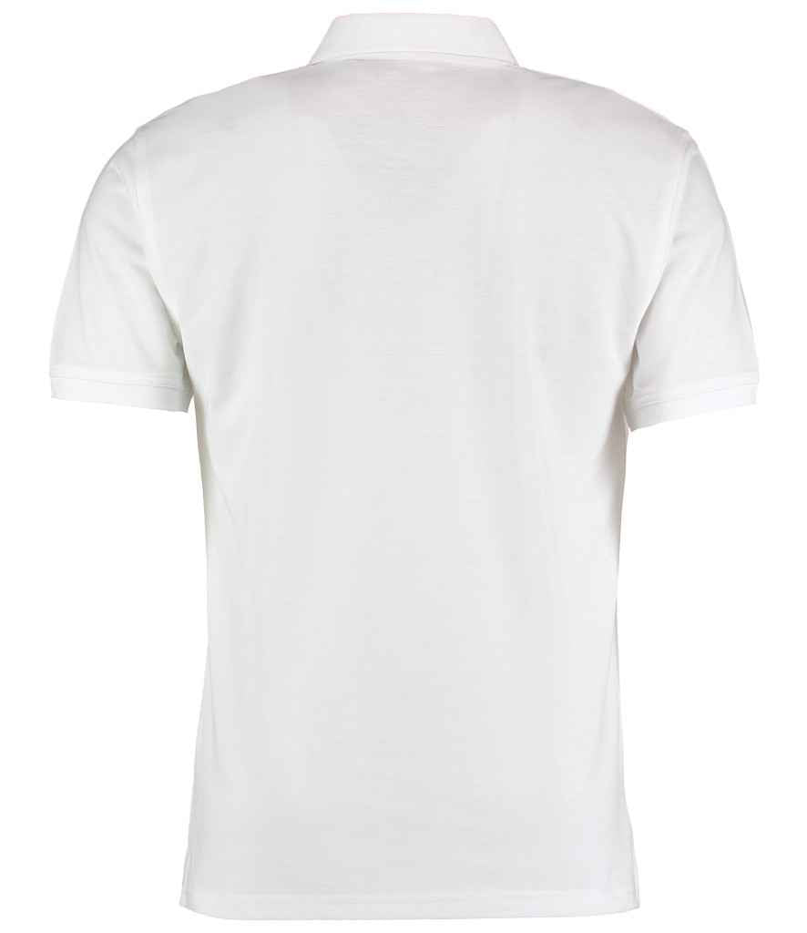 Kustom Kit Klassic Slim Fit Poly/Cotton Piqué Polo Shirt - White