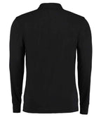 Kustom Kit Long Sleeve Poly/Cotton Piqué Polo Shirt - Black
