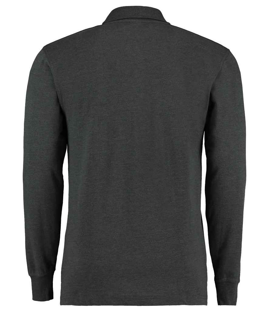 Kustom Kit Long Sleeve Poly/Cotton Piqué Polo Shirt - Graphite Grey