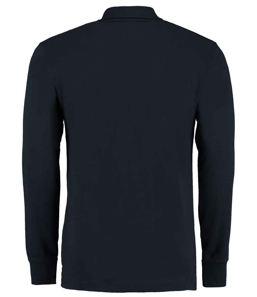 Kustom Kit Long Sleeve Poly/Cotton Piqué Polo Shirt - Navy