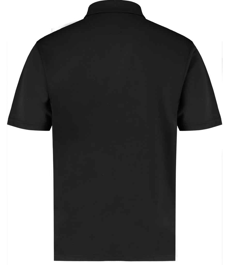 Kustom Kit Regular Fit Cooltex® Plus Superwash® 60°C Piqué Polo Shirt - Black