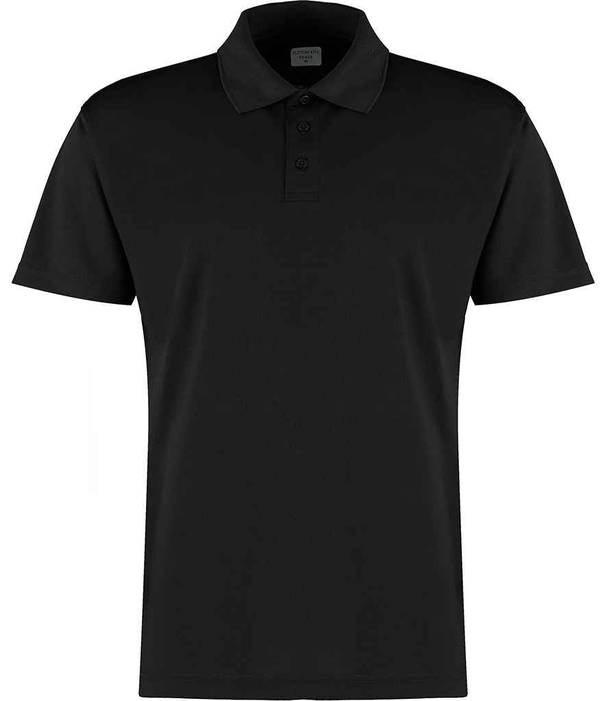 Kustom Kit Cooltex® Plus Micro Mesh Polo Shirt - Black
