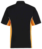 Kustom Kit Track Poly/Cotton Piqué Polo Shirt - Black/Gold