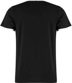 Kustom Kit Fashion Fit Ringer T-Shirt - Black/White