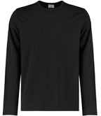 Kustom Kit Long Sleeve Fashion Fit Superwash® 60°C T-Shirt - Black