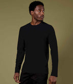 Kustom Kit Long Sleeve Fashion Fit Superwash® 60°C T-Shirt - Black