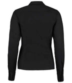 Kustom Kit Ladies Premium Long Sleeve Tailored Oxford Shirt - Black