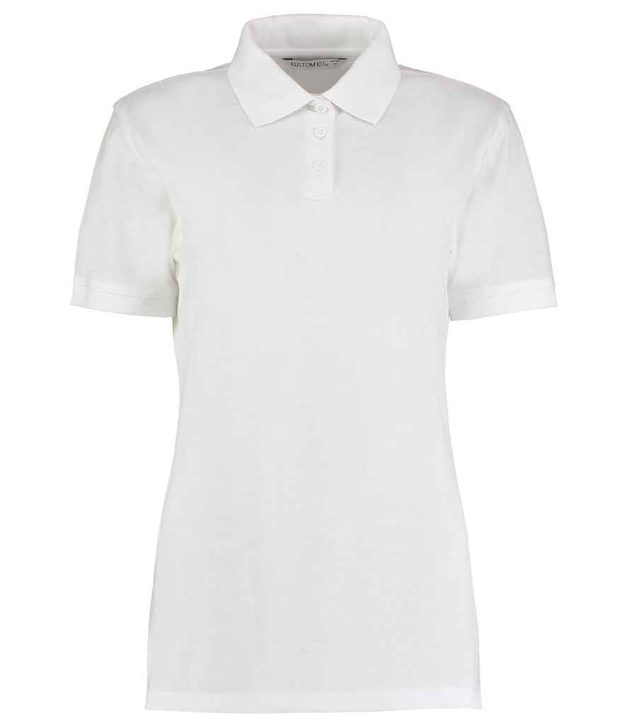 Kustom Kit Ladies Klassic Poly/Cotton Piqué Polo Shirt - White