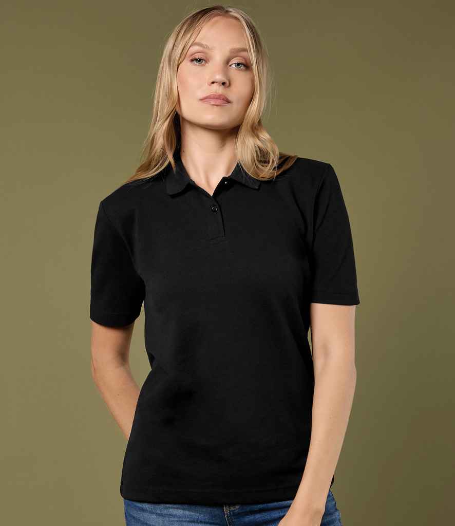 Kustom Kit Ladies Regular Fit Workforce Piqué Polo Shirt - Black