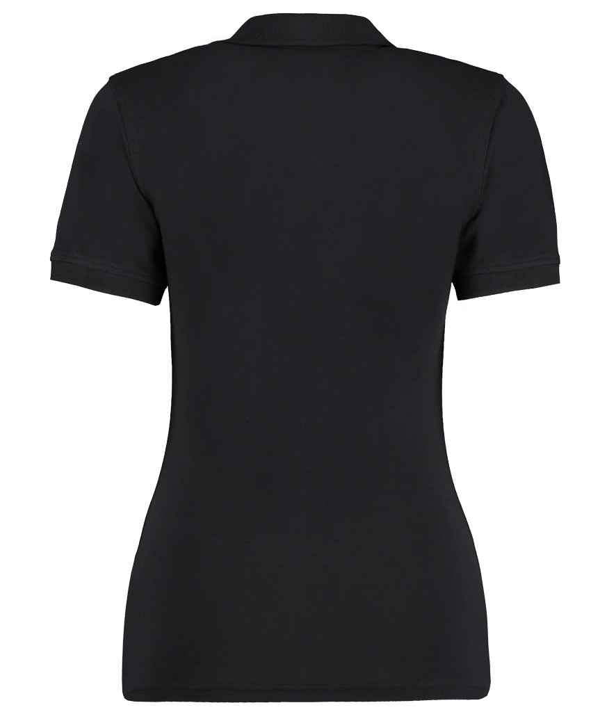Kustom Kit Sophia Comfortec® V Neck Polo Shirt - Black