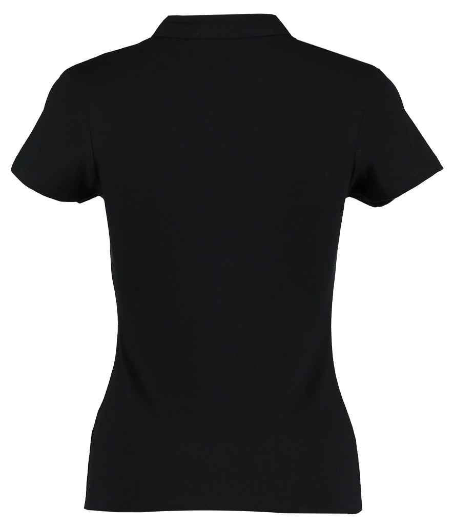 Kustom Kit Ladies Keyhole Neck Corporate Top - Black