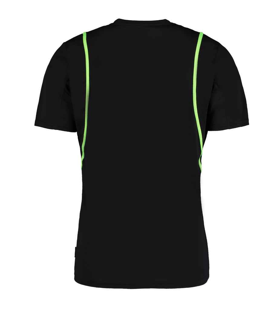 Kustom Kit Cooltex® T-Shirt - Black/Lime Green