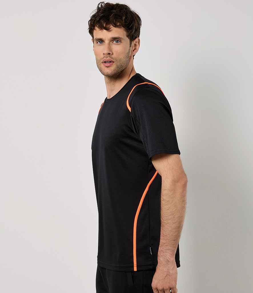 Kustom Kit Cooltex® T-Shirt - Black/Orange