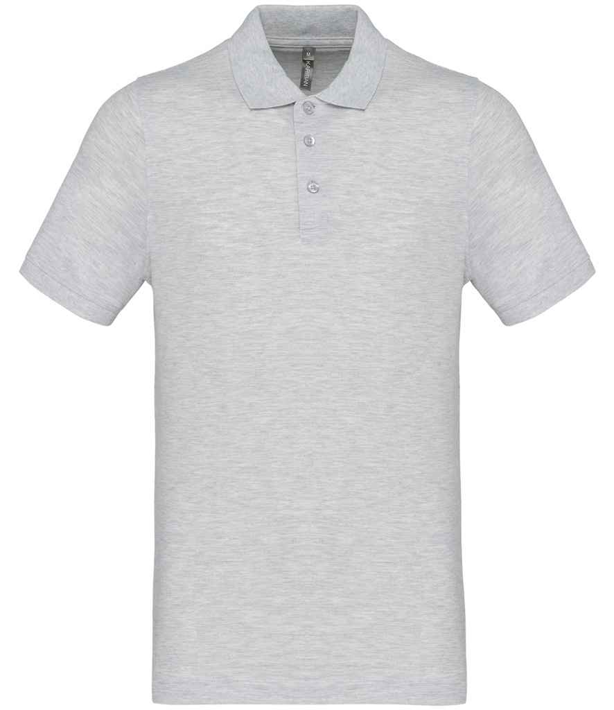 Kariban Short Sleeve Piqué Polo Shirt - Ash Heather