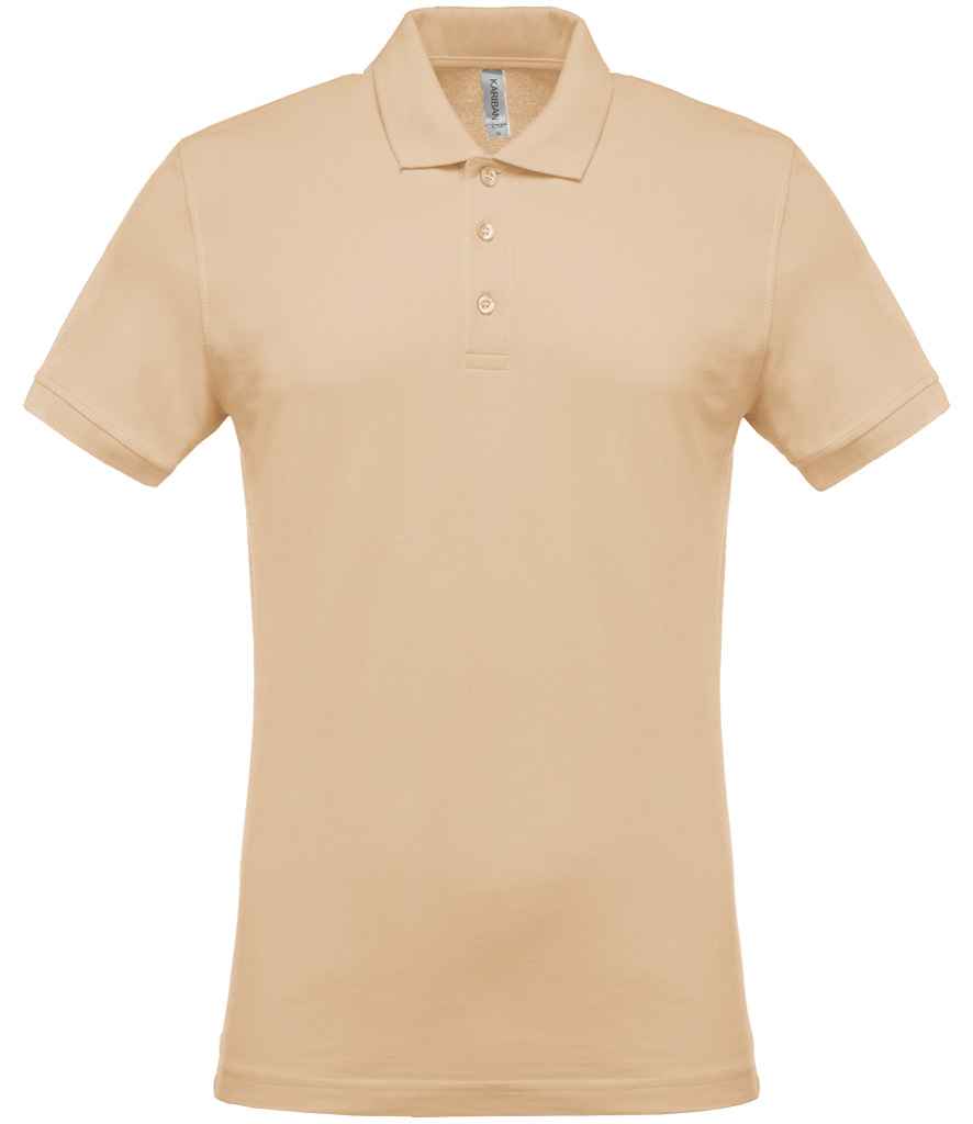 Kariban Short Sleeve Piqué Polo Shirt - Light Sand