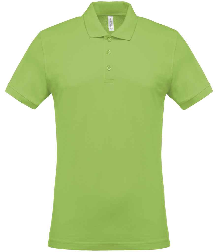 Kariban Short Sleeve Piqué Polo Shirt - Lime Green