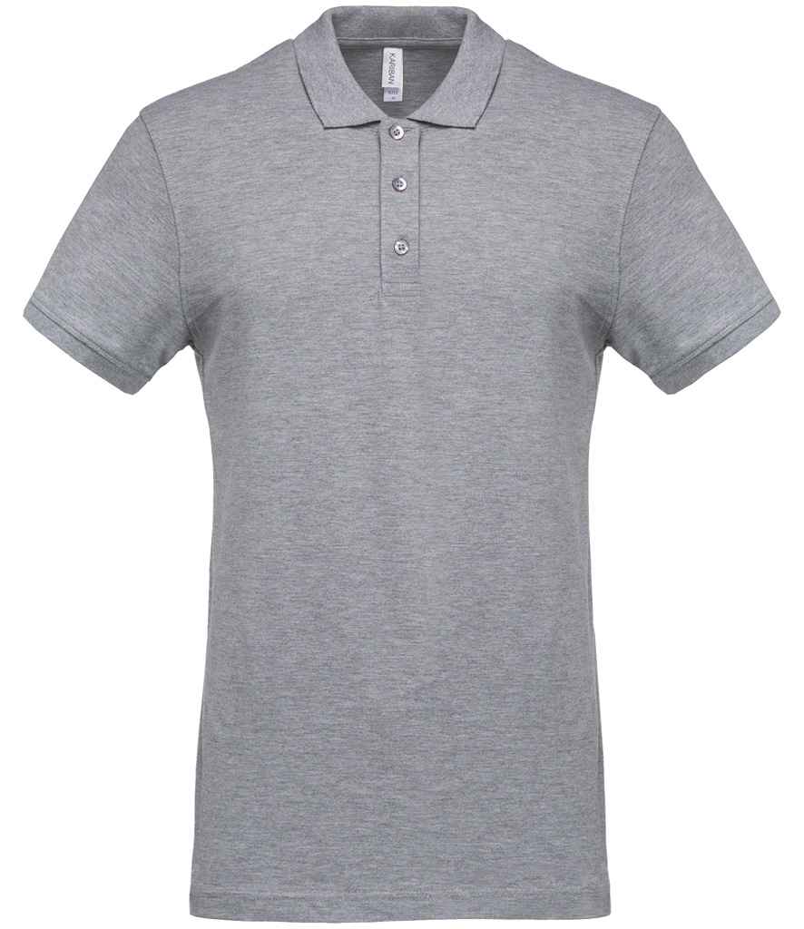Kariban Short Sleeve Piqué Polo Shirt - Oxford Grey