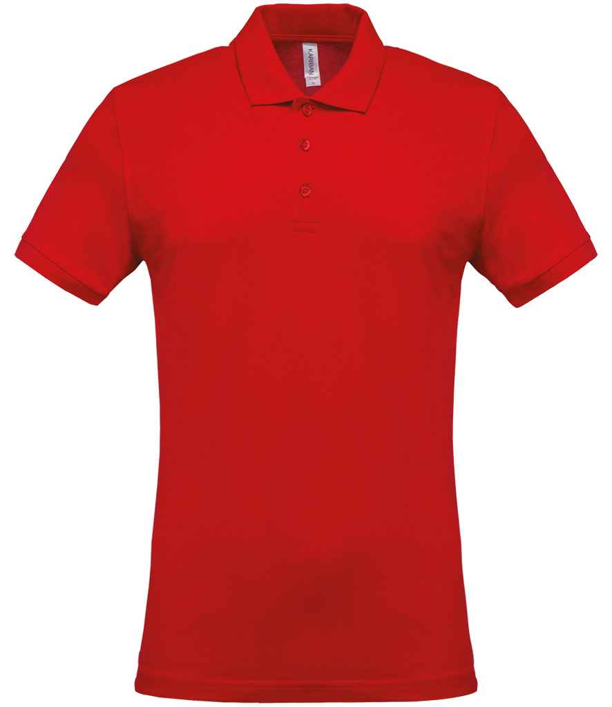 Kariban Short Sleeve Piqué Polo Shirt - Red