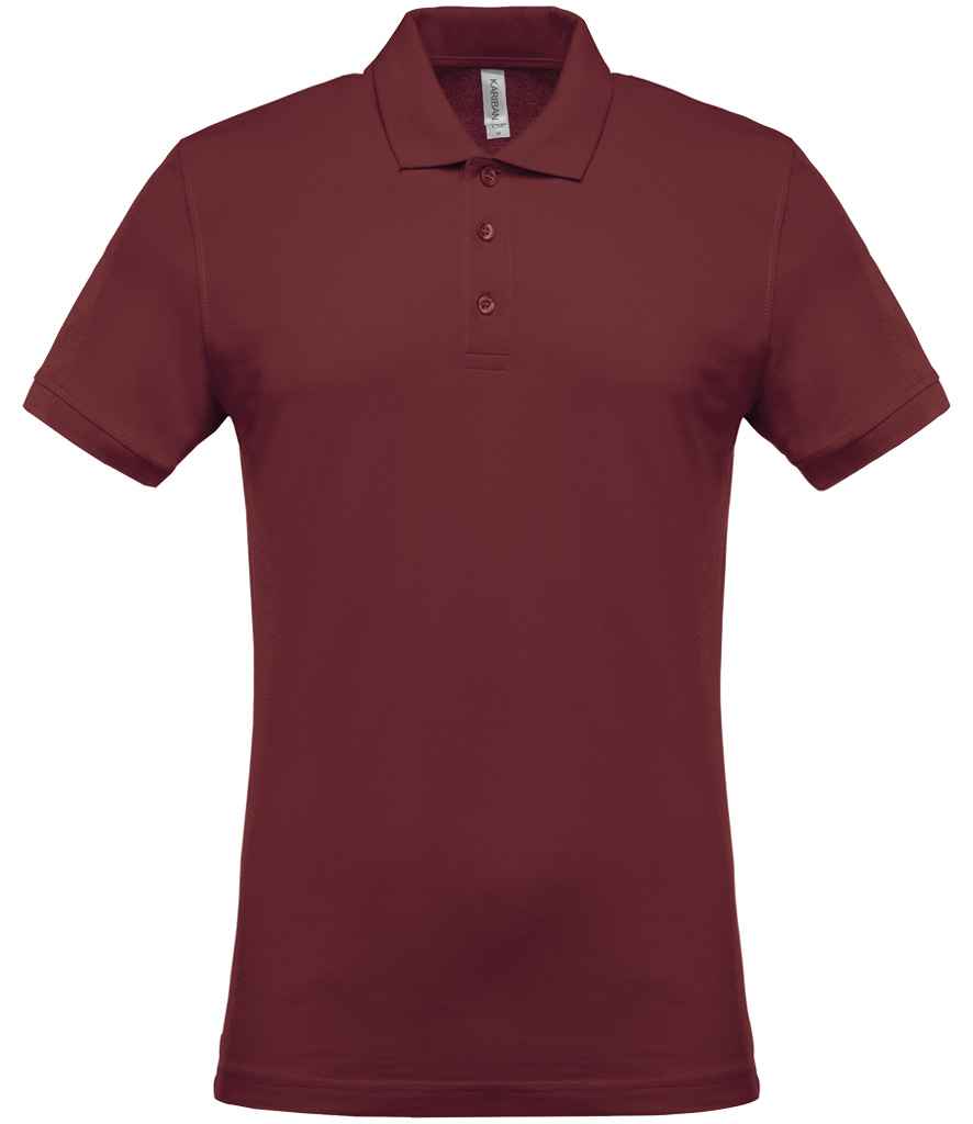 Kariban Short Sleeve Piqué Polo Shirt - Wine