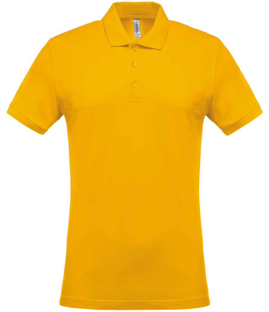 Kariban Short Sleeve Piqué Polo Shirt - Yellow