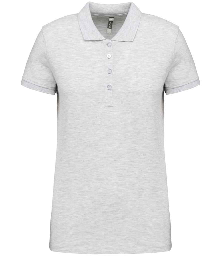 Kariban Ladies Short Sleeve Piqué Polo Shirt - Ash Heather