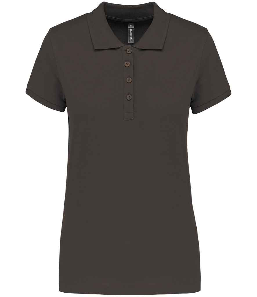 Kariban Ladies Short Sleeve Piqué Polo Shirt - Dark Grey