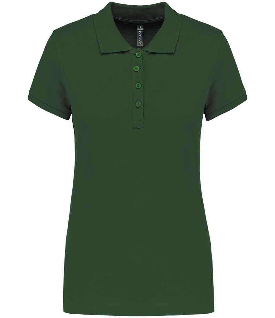 Kariban Ladies Short Sleeve Piqué Polo Shirt - Forest Green