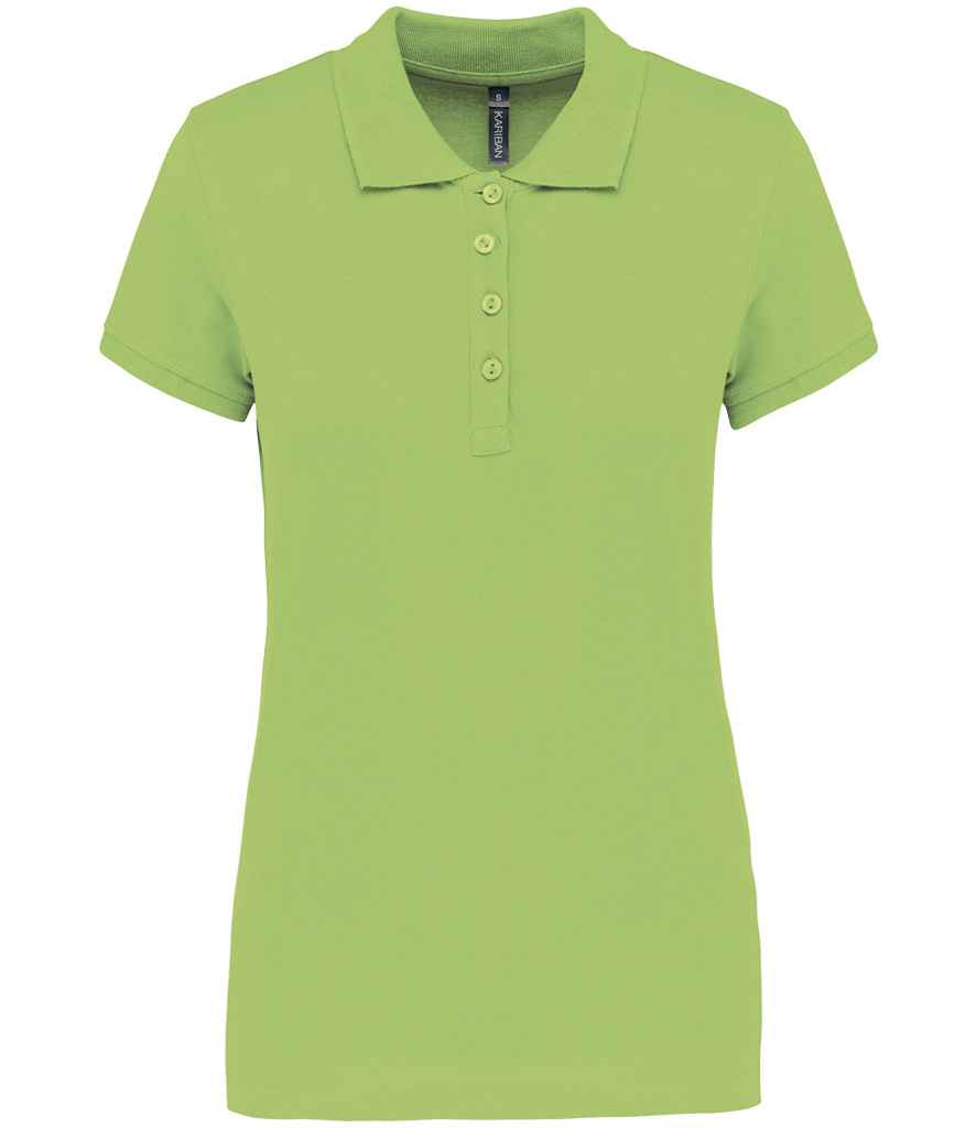 Kariban Ladies Short Sleeve Piqué Polo Shirt - Lime Green