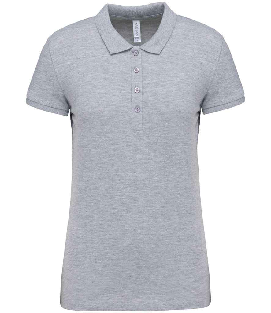 Kariban Ladies Short Sleeve Piqué Polo Shirt - Oxford Grey